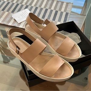 Vince leather platform sandals